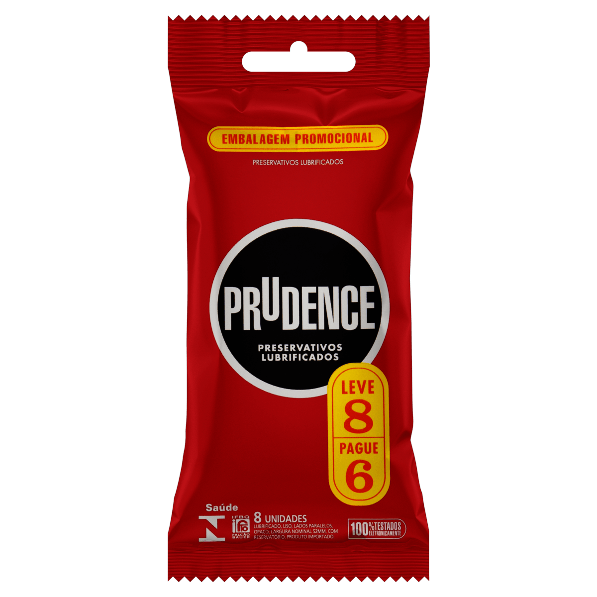 Prudence Preservativo Lubrificado Leve 8 Pague 6 Unidades - Preview 1
