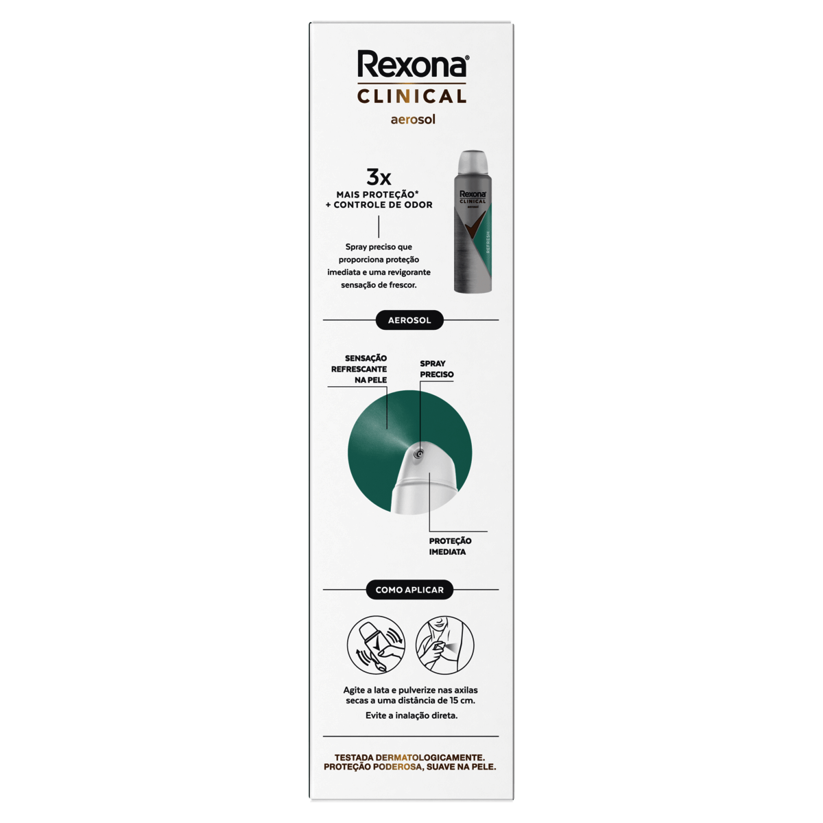 Rexona Clinical Feminino Desodorante Aerosol Refresh 96h 150mL - Preview 6