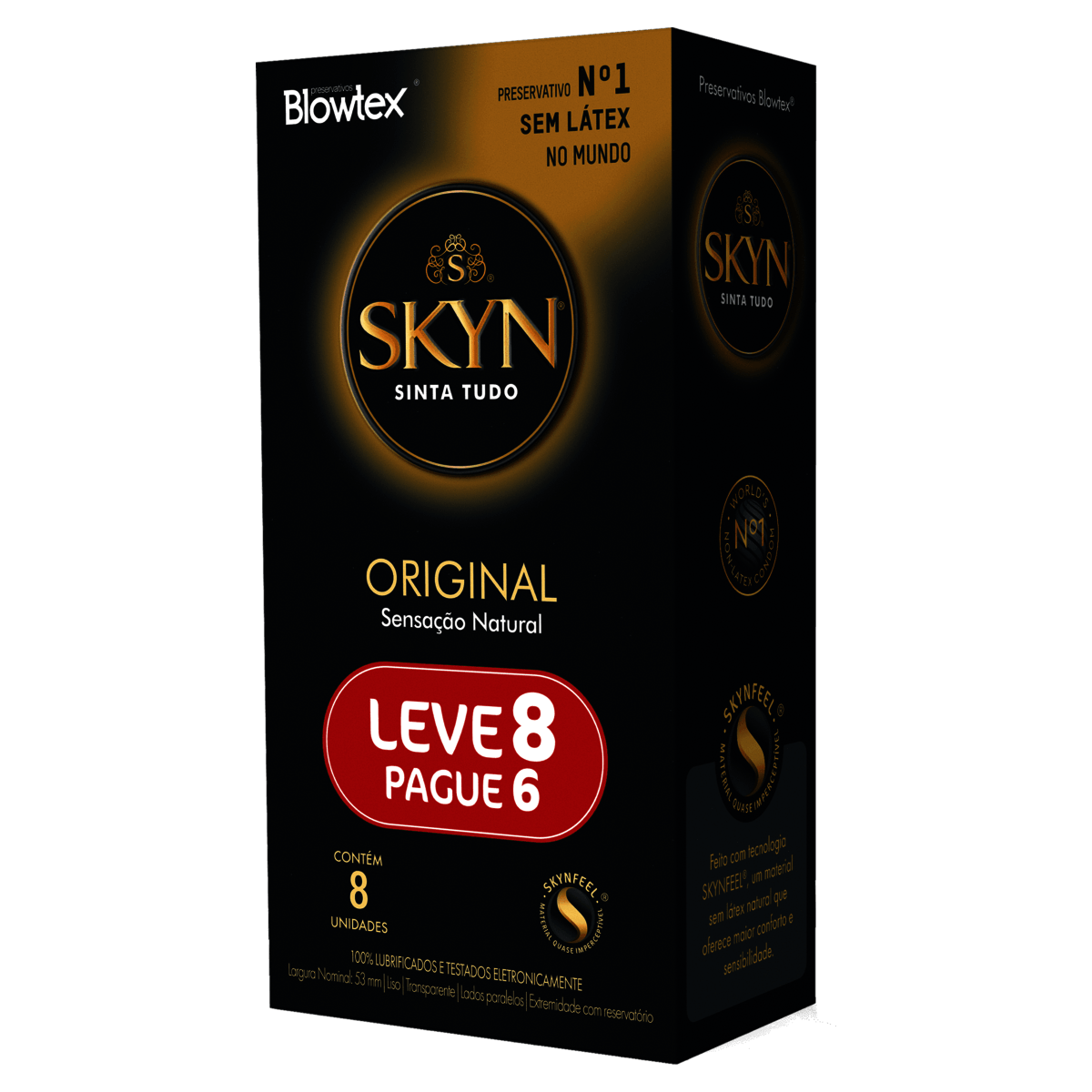 Preservativo Skyn Original Lubrificado Leve 8 Pague 6 Unidades - Imagem 1