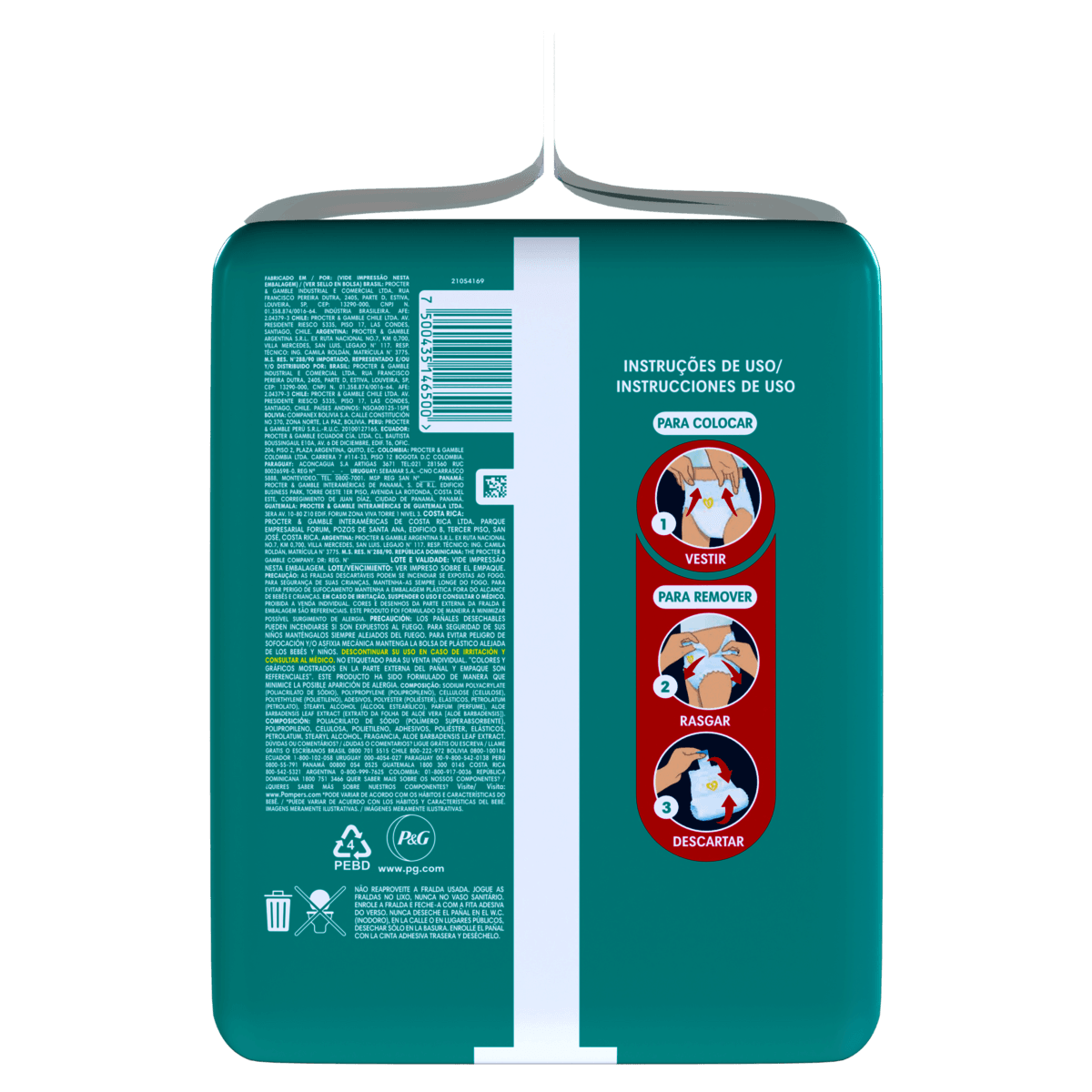 Fralda Pampers Pants Ajuste Total XXG 60 Unidades - Preview 2