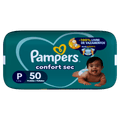 Fralda Pampers Confort Sec P 50 Unidades