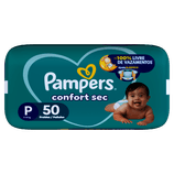 Fralda Pampers Confort Sec P 50 Unidades