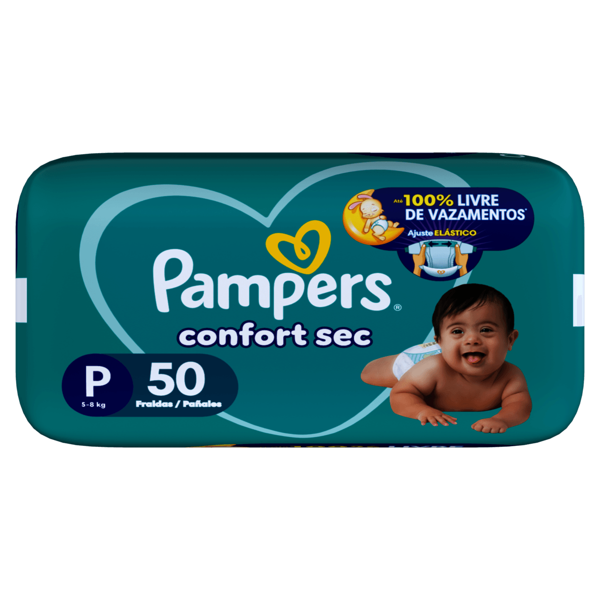 Fralda Pampers Confort Sec P 50 Unidades - Preview 1