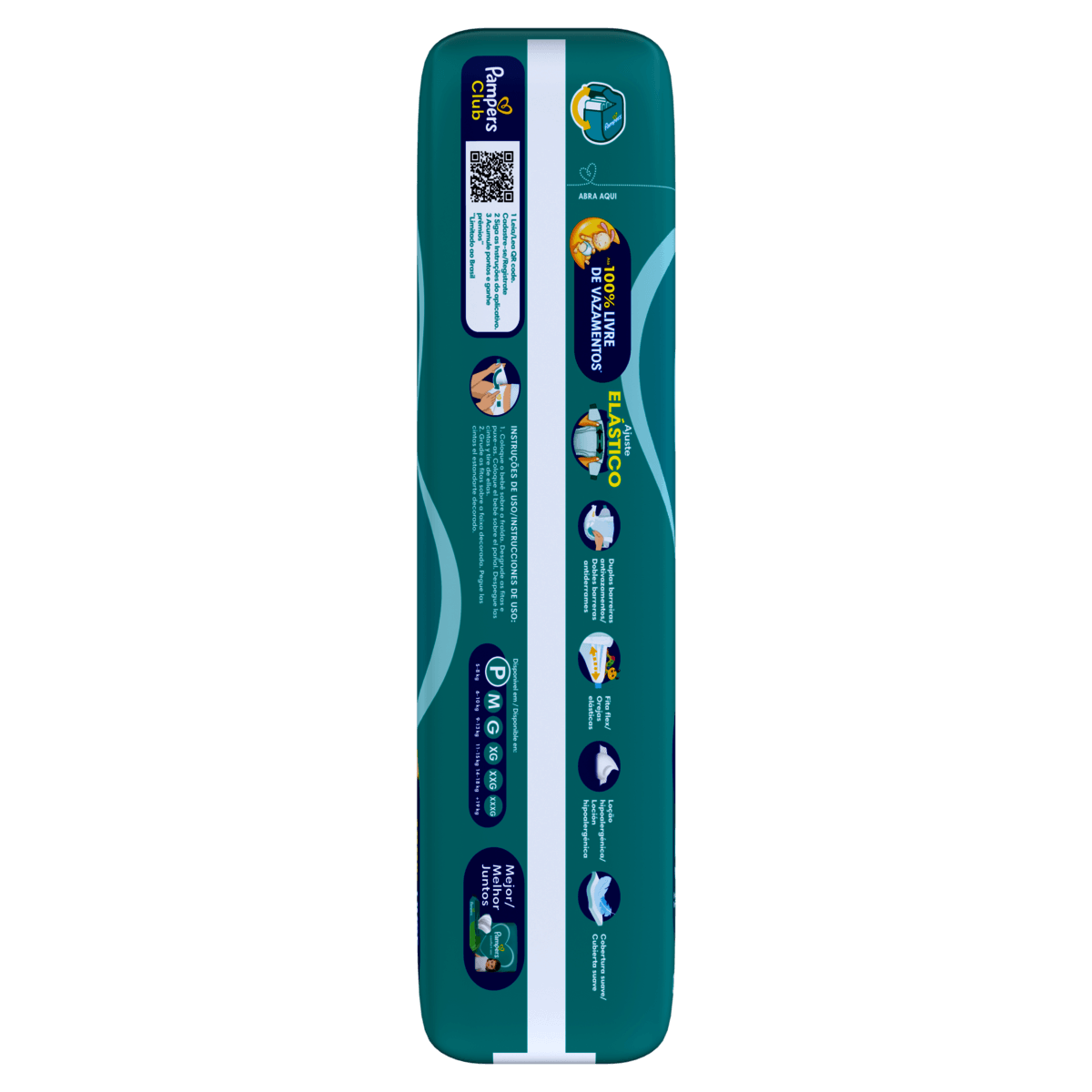 Fralda Pampers Confort Sec P 50 Unidades - Imagem 3