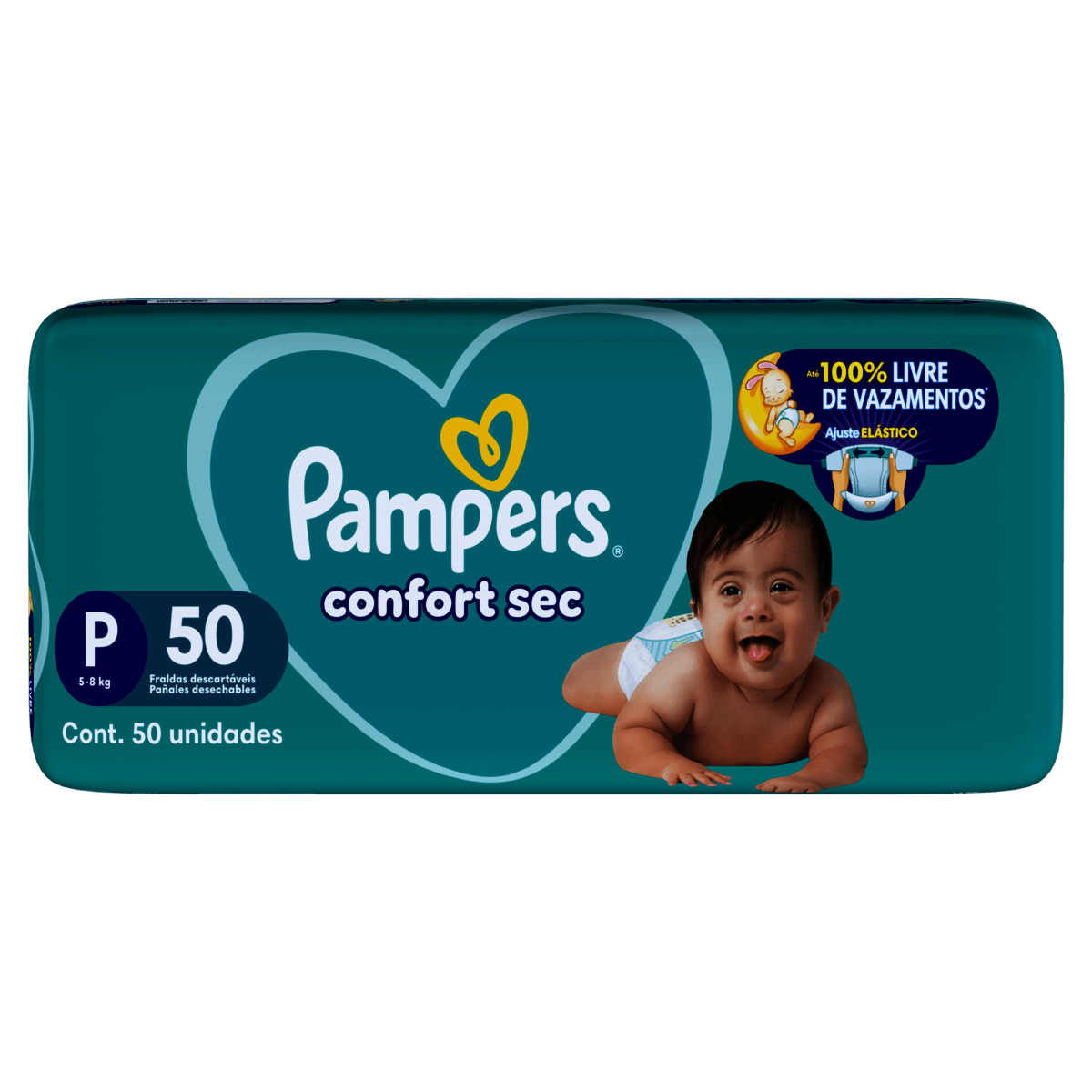 Fralda Pampers Confort Sec P 50 Unidades - Preview 5