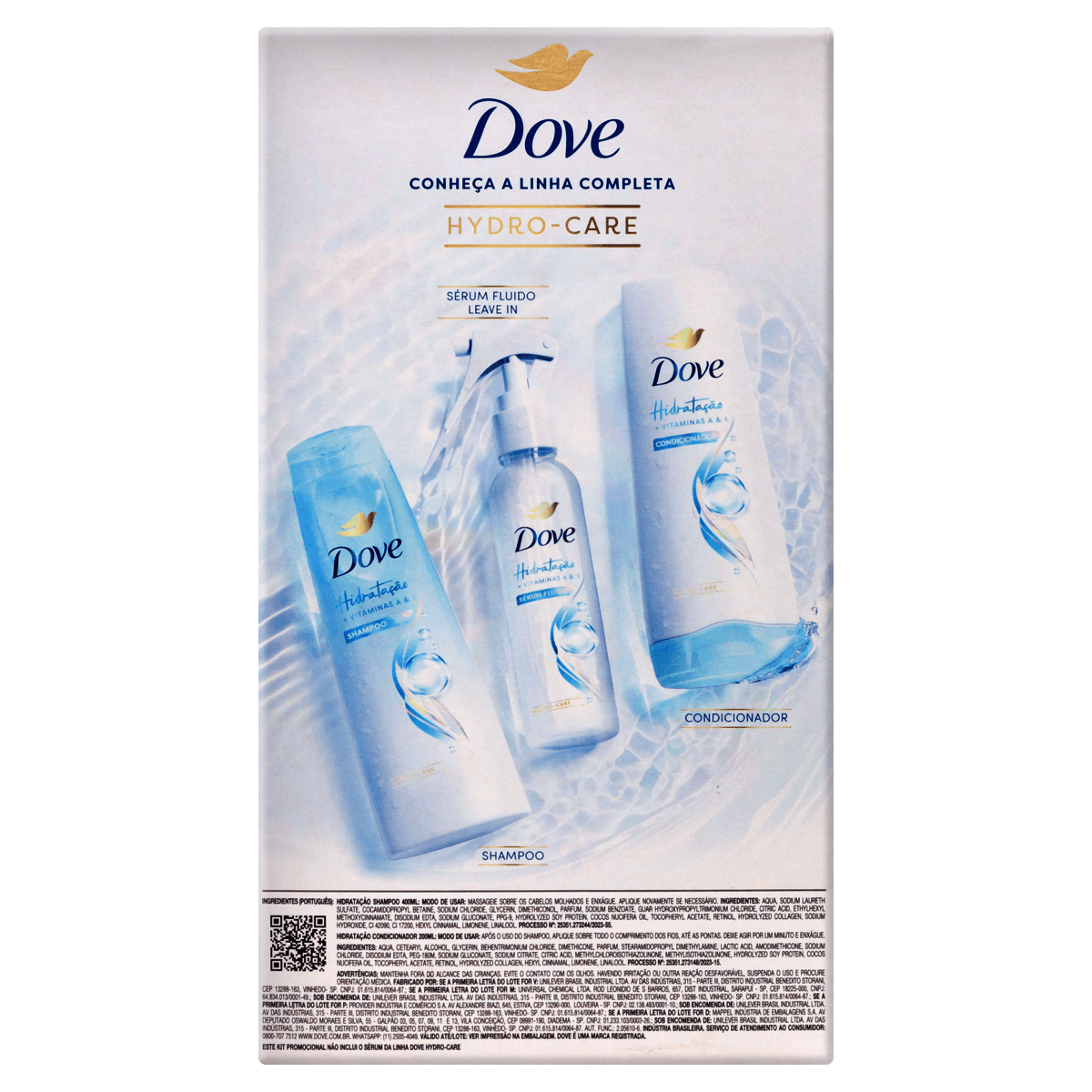 Dove Kit Hidratação Vitamina E & A Shampoo 400mL + Condicionador 200mL - Preview 2