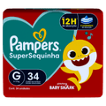 Fralda Descartável Pampers Supersec Mega G 34 Unidades