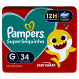 Fralda Descartável Pampers Supersec Mega G 34 Unidades