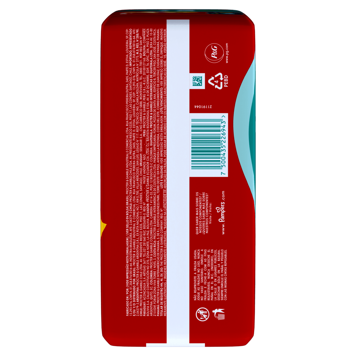 Fralda Descartável Pampers Supersec Mega G 34 Unidades - Imagem 4