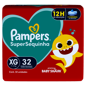 Fralda Descartável Pampers Supersec XG 32 Unidades