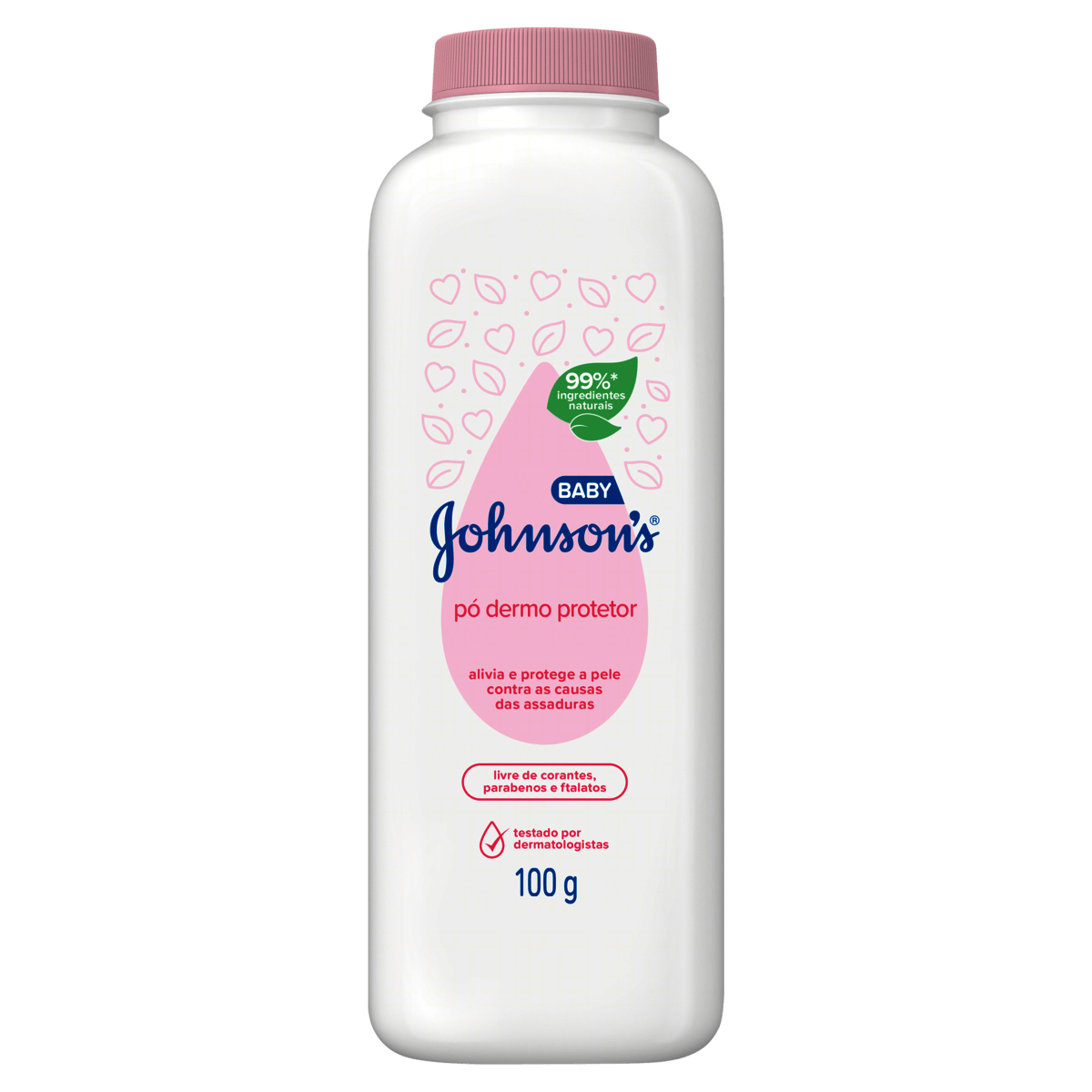 Talco Dermo Protetor Johnson's Baby Tripla Ação 100g - Imagem 1