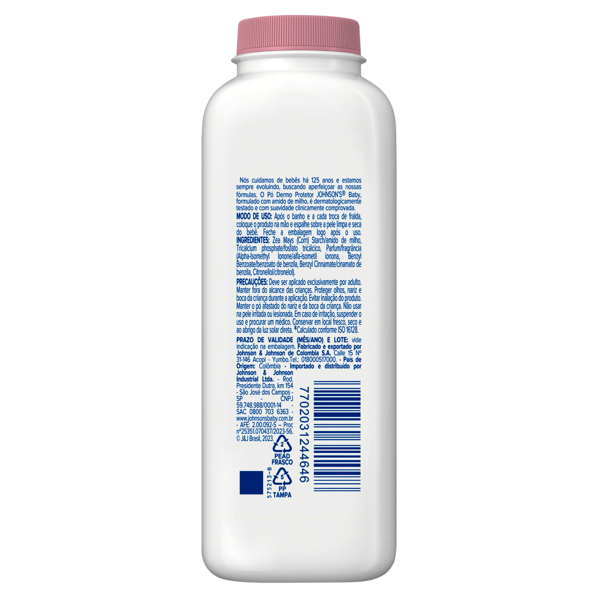 Talco Dermo Protetor Johnson's Baby Tripla Ação 100g - Imagem 2