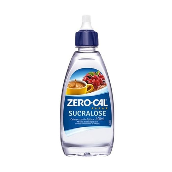 Adoçante Zero-Cal Sucralose líquido, 1 frasco com 100mL - Imagem 1