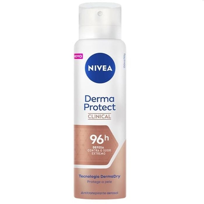 Antitranspirante Feminino Nivea Derma Protect Clinical aerossol com 150mL - Imagem 1