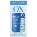 Kit OX Restaura shampoo com 375mL + condicionador com 170mL