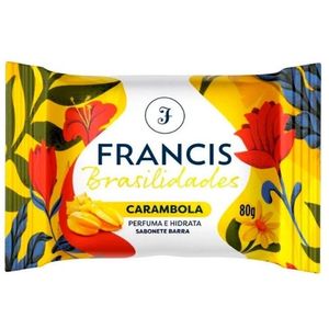 Sabonete Francis Brasilidades carambola, barra com 80g