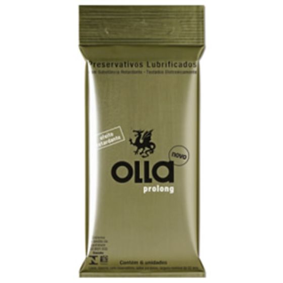 Preservativo Olla bolso, prolong, pacote com 6 unidades - Imagem 1