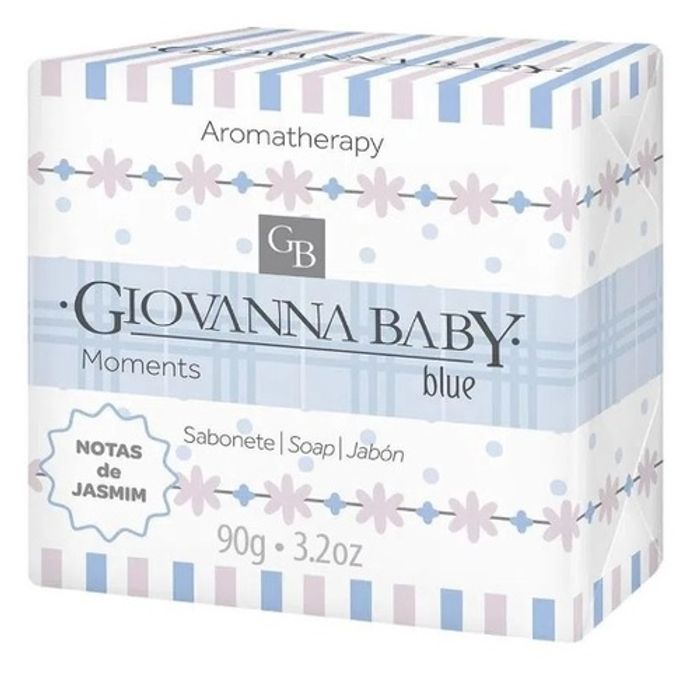 Sabonete Giovanna Baby Moments blue, barra, 1 unidade com 90g - Imagem 1