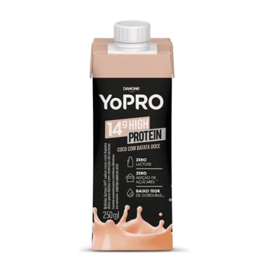 Bebida Láctea YoPRO High Protein batata-doce, 250mL - Imagem 1