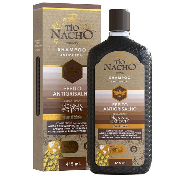 Shampoo Antiqueda Tío Nacho Antigrisalho 415mL - Imagem 1