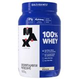 100% Whey Max Titanium baunilha, pote com 900g