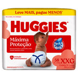 Fralda Descartável Huggies Supreme Care Pacote Hiper XXG 58 Unidades