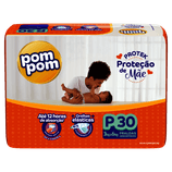 Fralda Descartável Pom Pom Derma Protek P 30 Unidades
