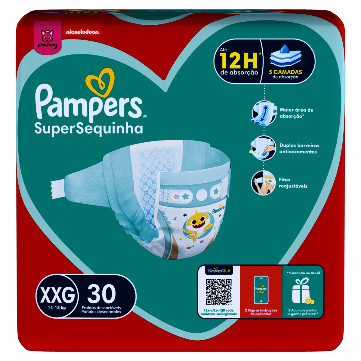 Pampers Supersec Fralda Descartável XXG Pacote Mega 30 Unidades - Imagem 2