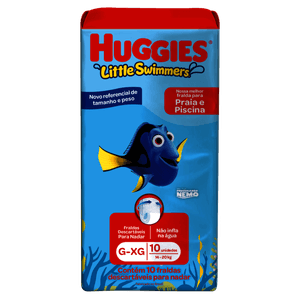 Fralda de Banho Huggies Little Swimmers G/XG 10 Unidades