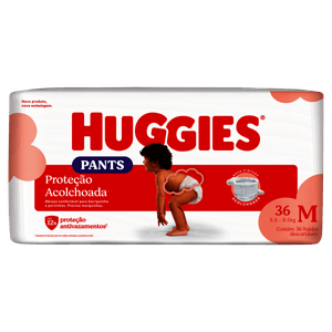 Fralda Calça Huggies Supreme Care M Pacote Mega 36 Unidades