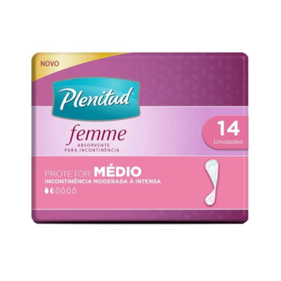 Protetor Diário Plenitud Femme médio com 14 unidades - Imagem 1
