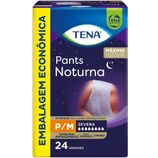 Roupa Íntima Descartável Tena Pants Noturna P/M, pacote com 24 unidades