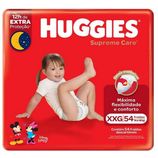 Fralda Descartável Huggies Supreme Care Disney Baby XXG, pacote com 54 unidades
