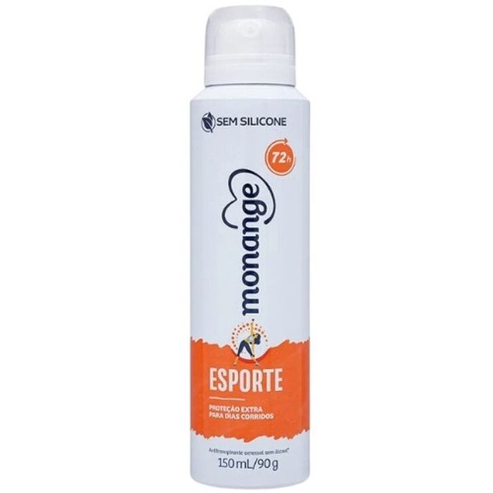 Desodorante Antitranspirante Feminino Monange Esporte aerossol com 150mL - Imagem 1