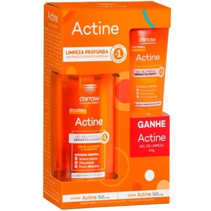 Kit Darrow Gel De Limpeza Facial Actine 140g + Gel De Limpeza Facial Actine 40g - Imagem 1