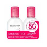 Solução Micelar Bioderma Sensibio H2O - 2 unidades com 100mL cada + 50% de desconto na 2° unidade