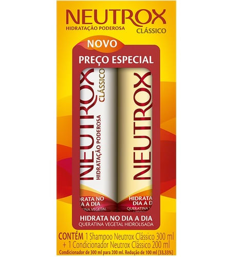 Kit Neutrox Clássico Shampoo 300mL + Condicionador 200mL - Imagem 1