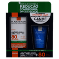 Kit Protetor Solar Facial Antioleosidade FPS80 Anthelios Airlicium+ 40g Grátis Gel de Limpeza Effaclar 50g