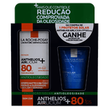 Kit Protetor Solar Facial Antioleosidade FPS80 Anthelios Airlicium+ 40g Grátis Gel de Limpeza Effaclar 50g