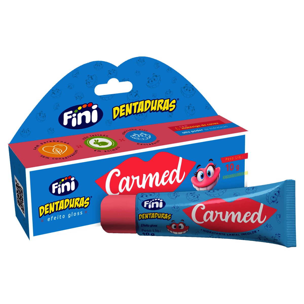 Hidratante Labial Carmed Fini Dentadura 10g - Imagem 1