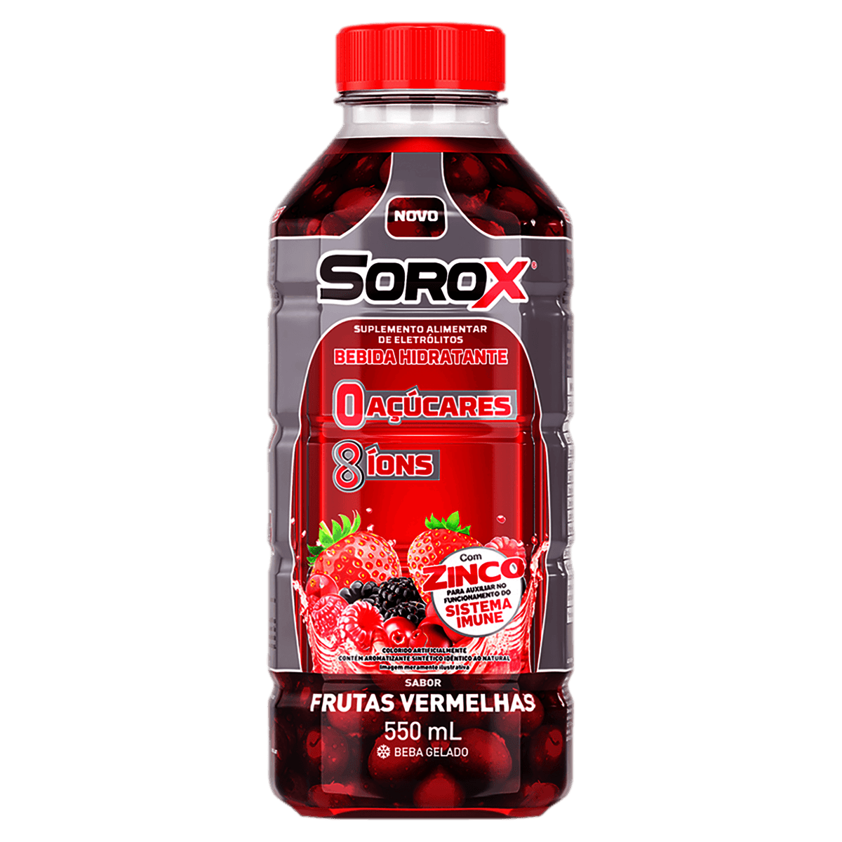 Sorox Sabor Frutas Vermelhas 550mL - Imagem 1