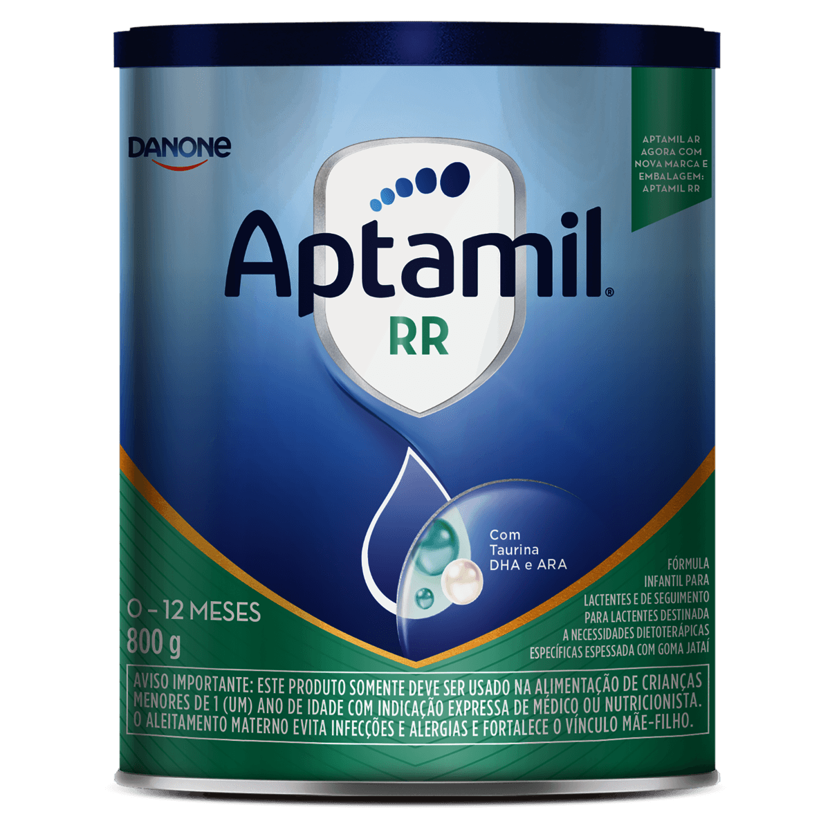 Fórmula Infantil Aptamil RR Danone (0 a 12 meses) - Lata com 800g - Preview 1