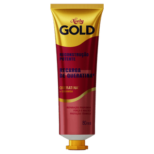 Creme Recarga de Queratina Niely Gold Reconstrução Potente 80mL