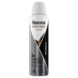 Antitranspirante Aerossol Spray Rexona Clinical Invisible 150mL