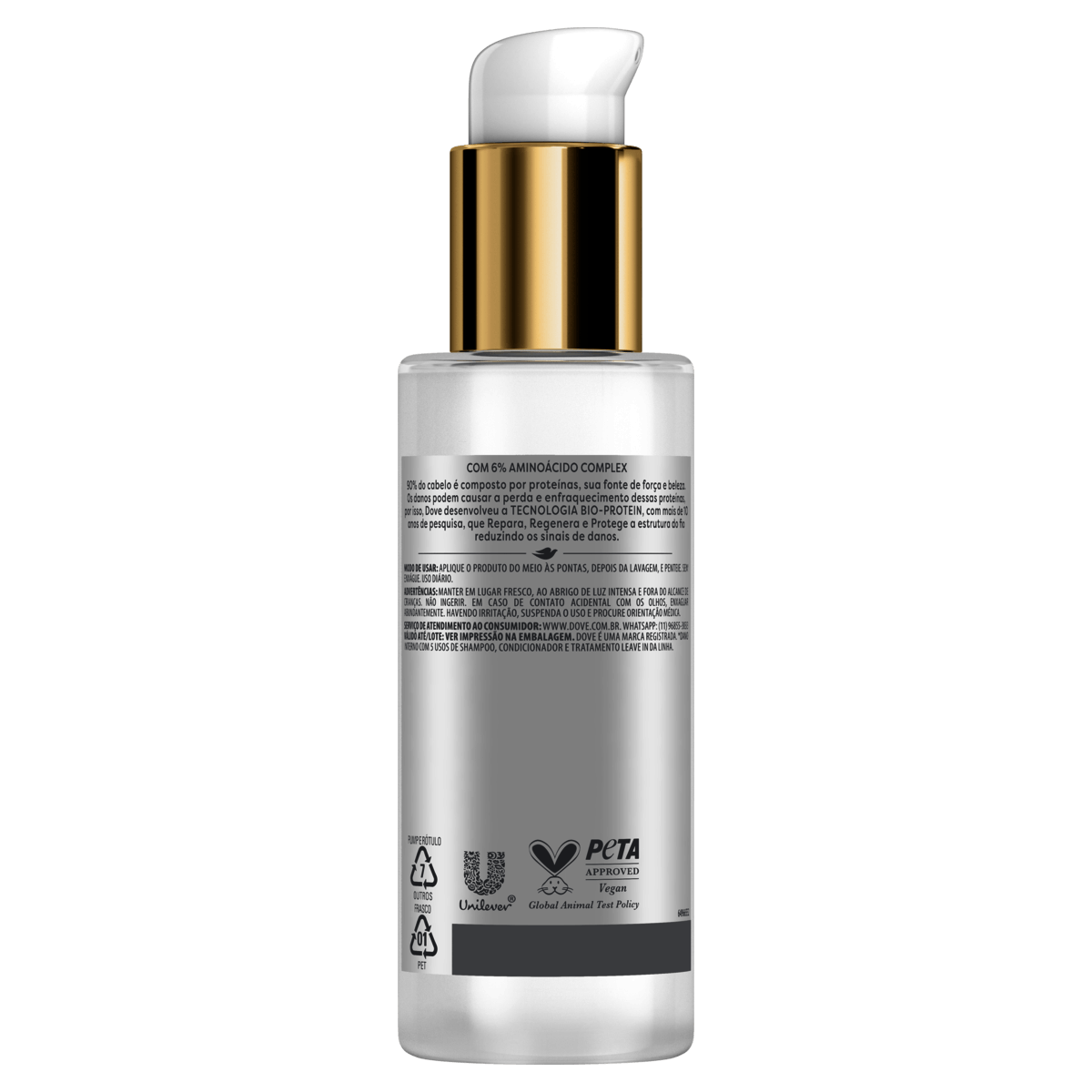 Leave-In Dove Reconstrução + Aminoácido Frasco Pump 110mL - Preview 2