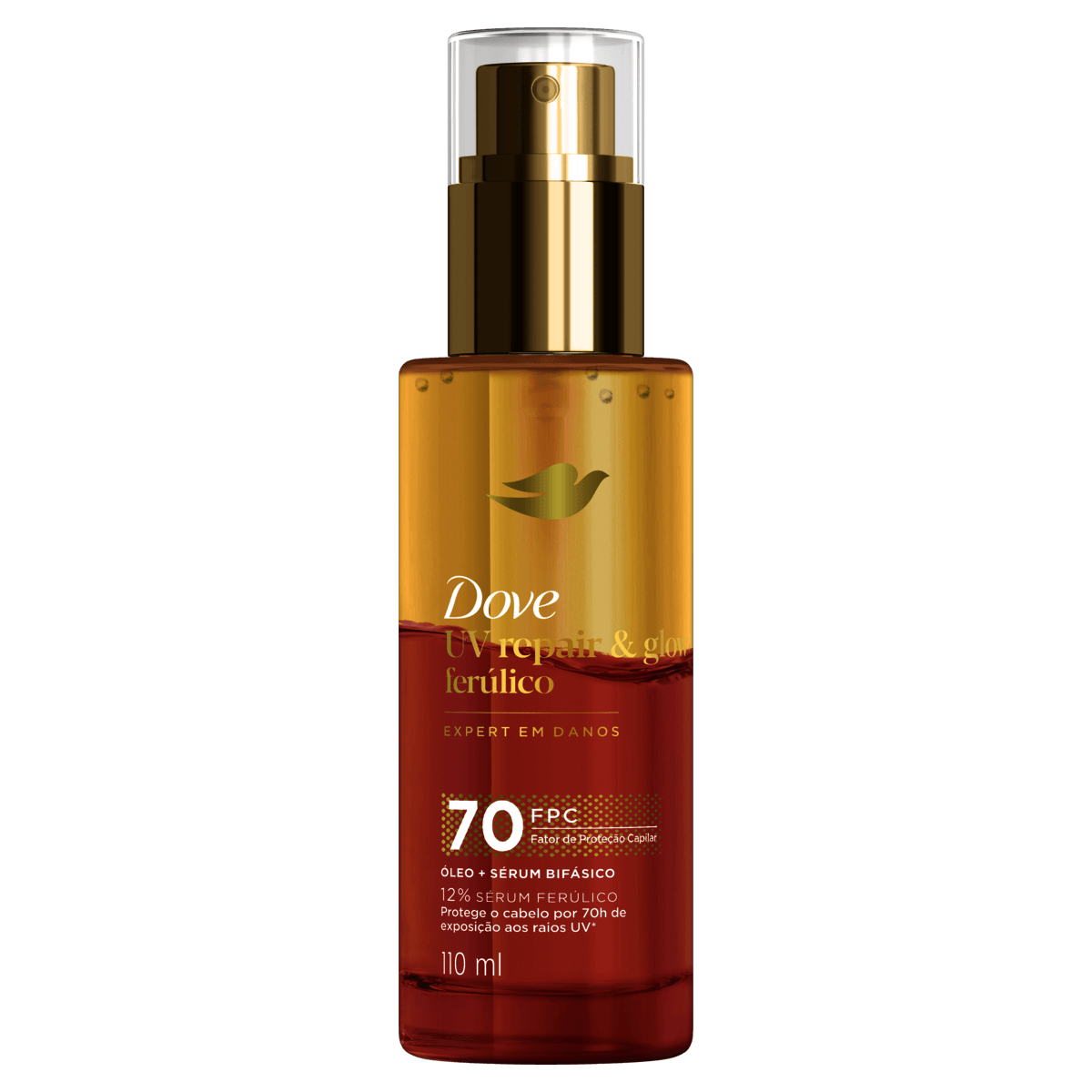 Óleo e Sérum Bifásico Dove UV Repair & Glow + Ferúlico 110mL - Preview 1