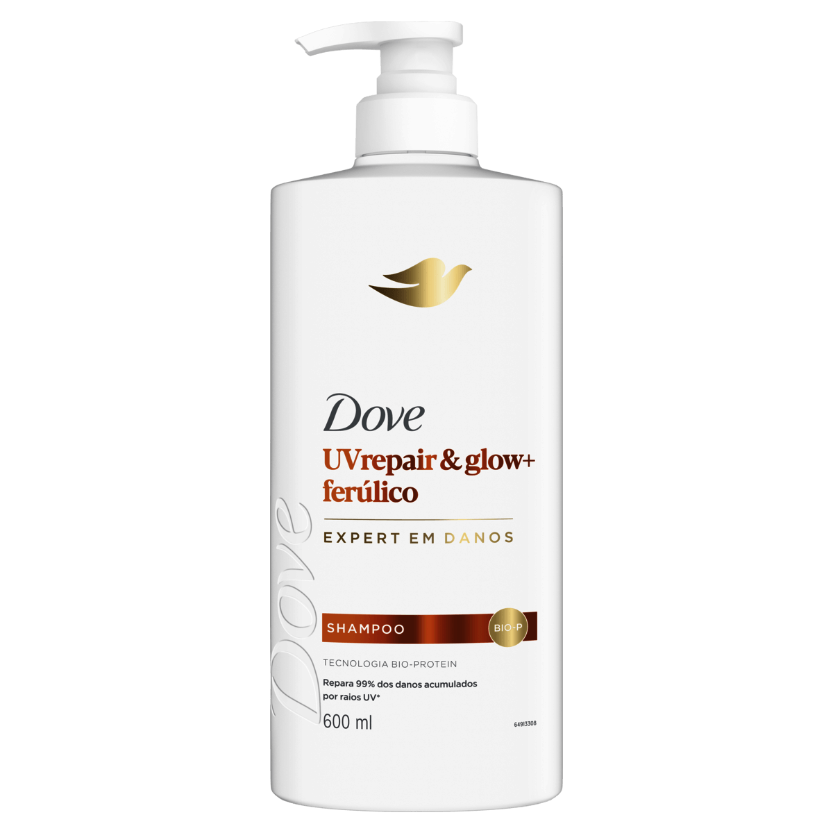 Shampoo Dove UV Repair & Glow + Ferúlico 600mL - Preview 1