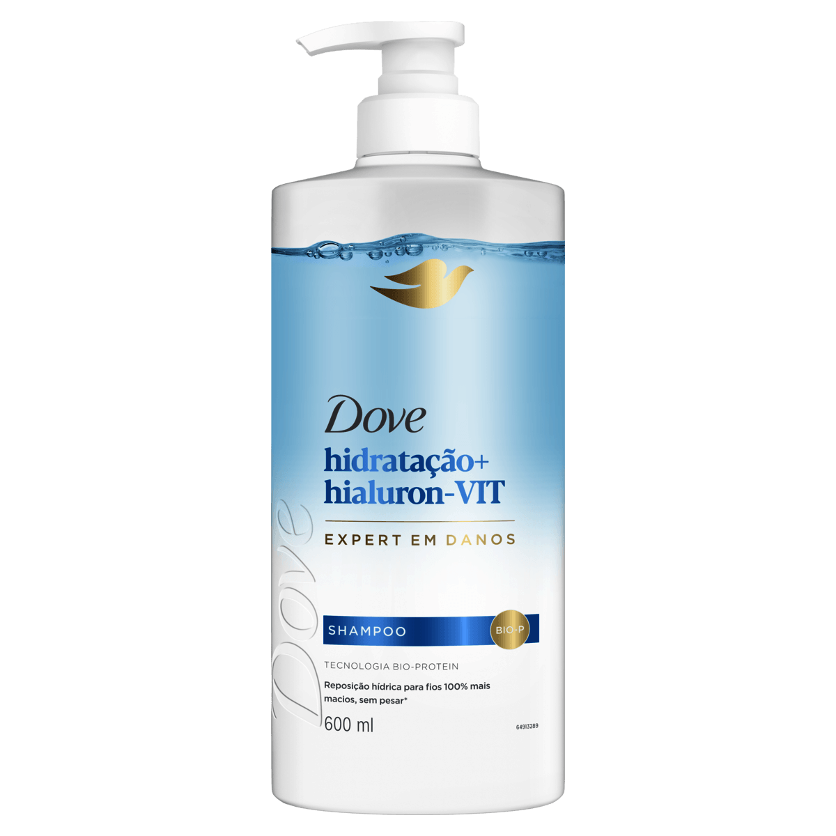 Shampoo Dove Hidratação + Hialuron-VIT 600mL - Preview 1