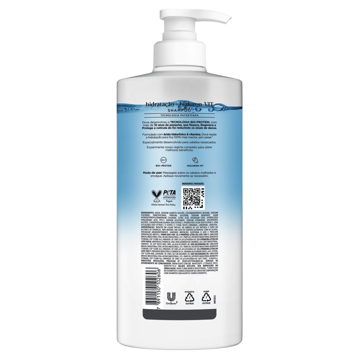 Shampoo Dove Hidratação + Hialuron-VIT 600mL - Preview 2