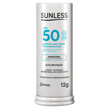 Protetor Solar Facial FPS50 Sunless Stick Translúcido 12g